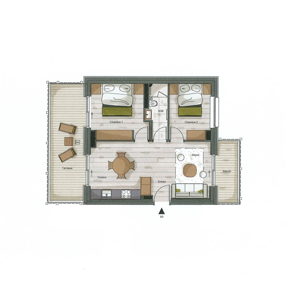 plan Chalet B3