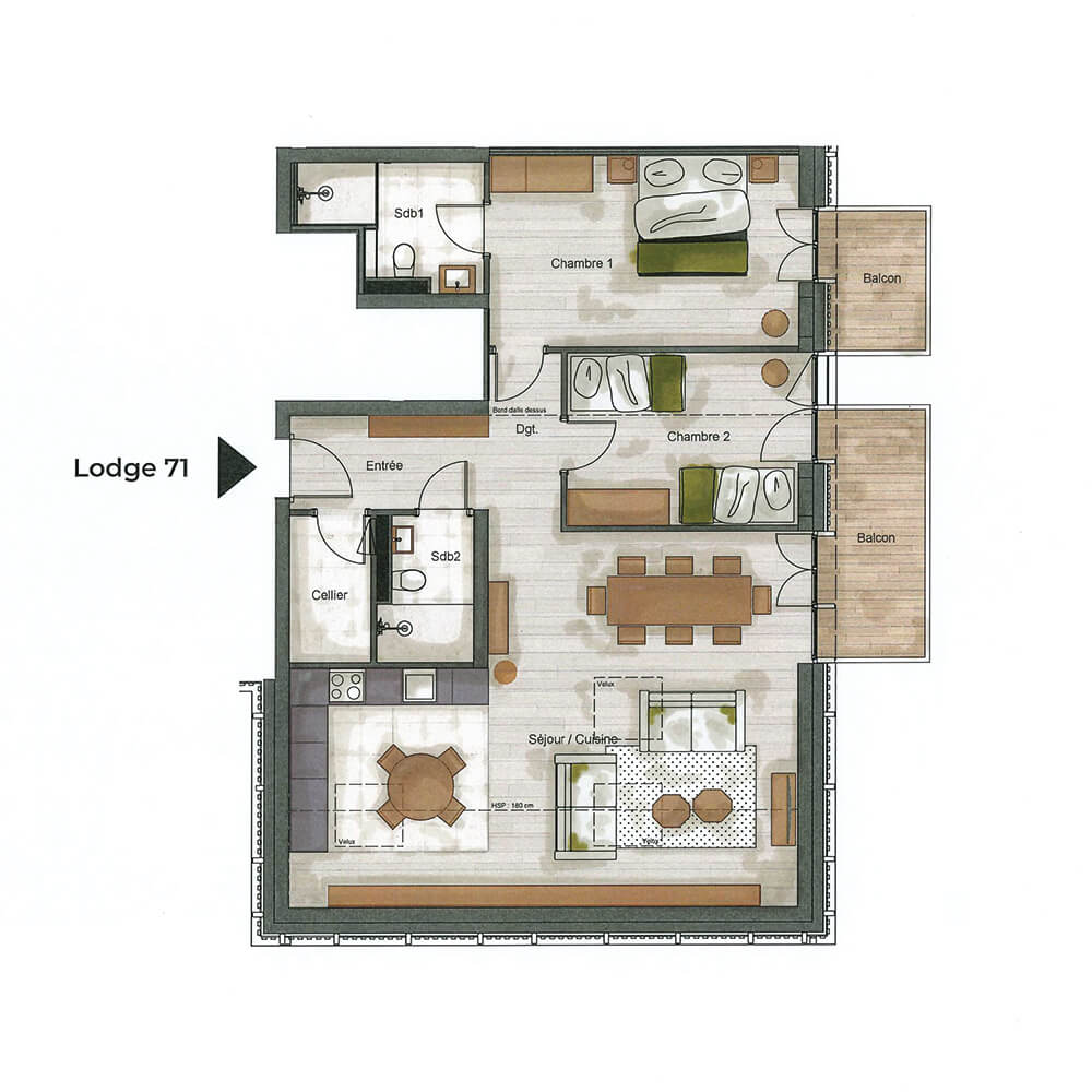 plan Appartement 71