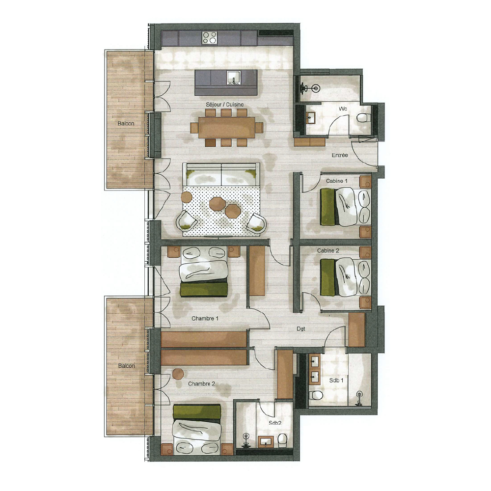 plan Appartement 74